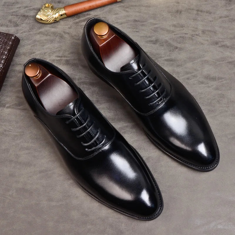 Orthopedic Leather Oxford Dress Shoes – Timeless Style & All-Day Comfort