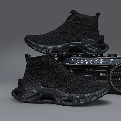 Men's Outdoor Sports Shoes - High-Top Sports Shoes Are Novel and Fashionable, Non-Slip and Durable